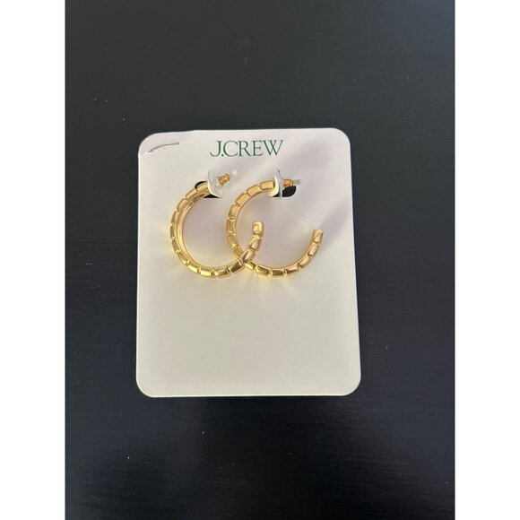 J Crew Ridged hoop earrings BS780 - Picture 2 of 3